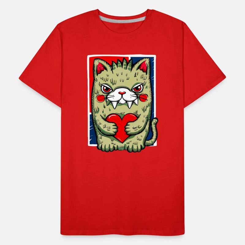 Crazy Cat Men's Premium Organic T-Shirt
