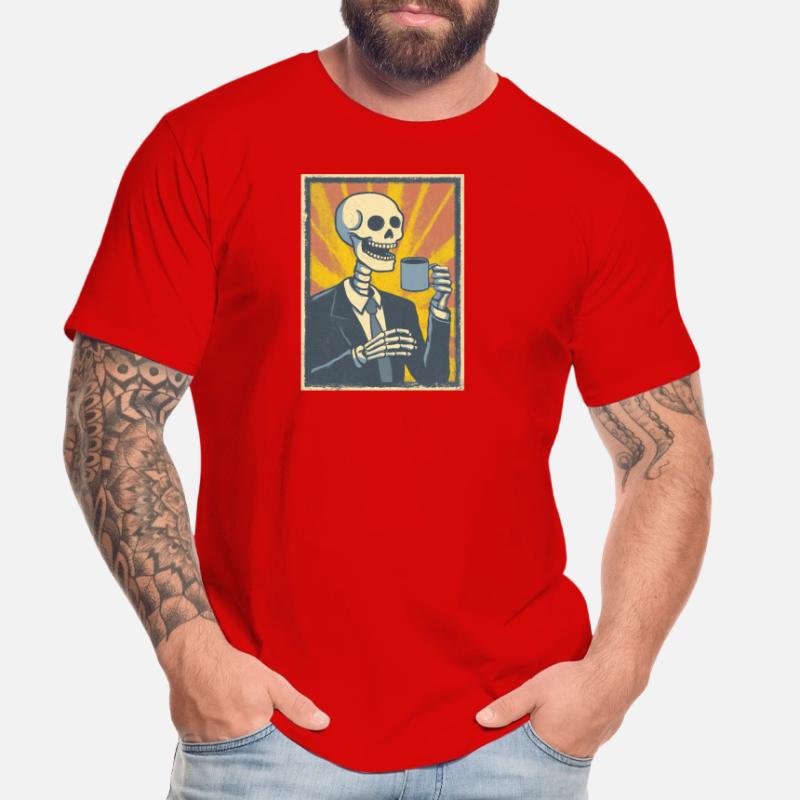 Kaffee oder Grab – was soll’s! Männer Premium Bio T-Shirt