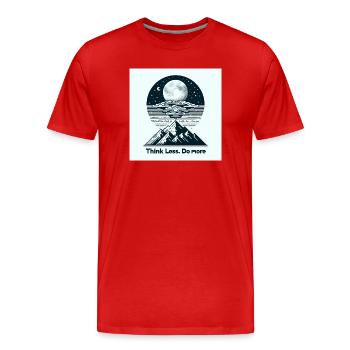 Action Mode - Men's Premium Organic T-Shirt - red - Front - Damien (186cm)