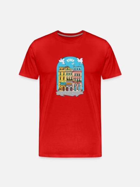 Rome - T-shirt bio Premium Homme - rouge