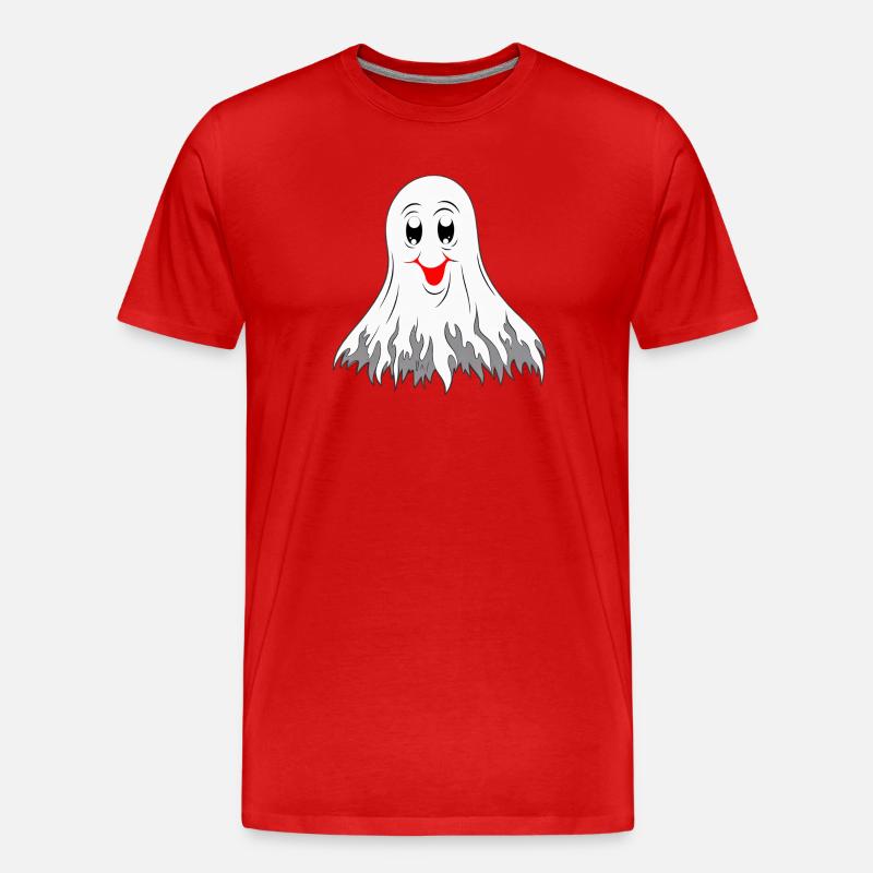 süßer Bettuch geist - Männer Premium Bio T-Shirt - Rot