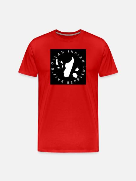 Indian Ocean design - Men's Premium Organic T-Shirt - red