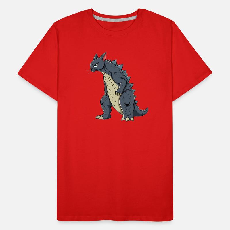 Chat comme lézard T-shirt bio Premium Homme