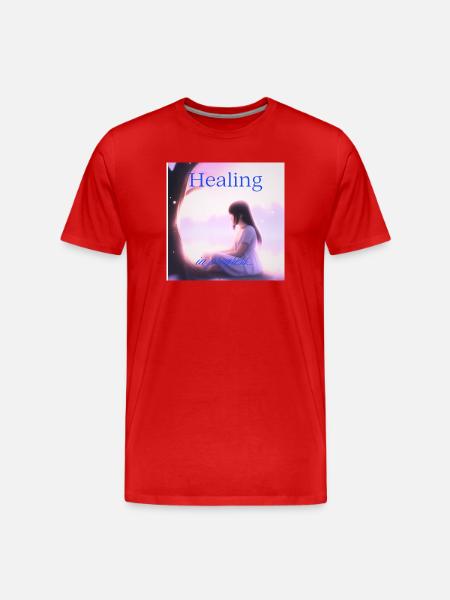 Healing in Progress – Quiet Strength Editi - Men's Premium Organic T-Shirt - red