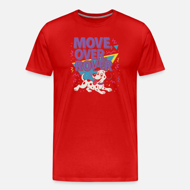 Move over Rover - 80er - Männer Premium Bio T-Shirt - Rot