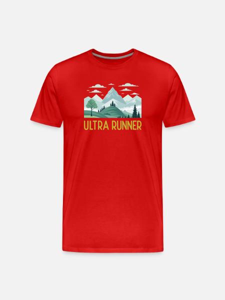 Ultra Runner - Men's Premium Organic T-Shirt - red
