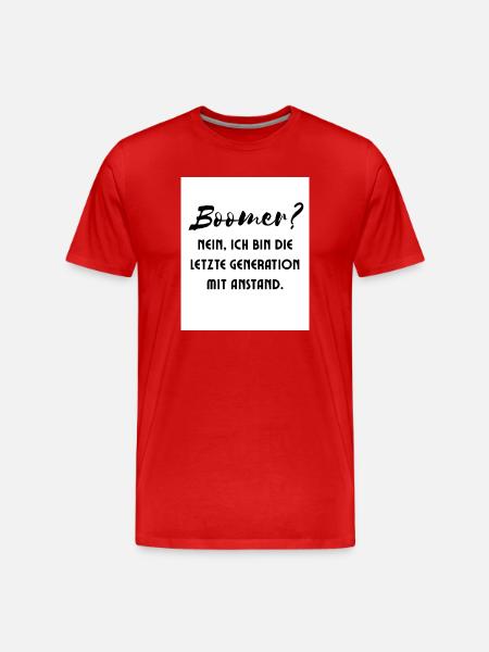Génération avec style - T-shirt bio Premium Homme - rouge