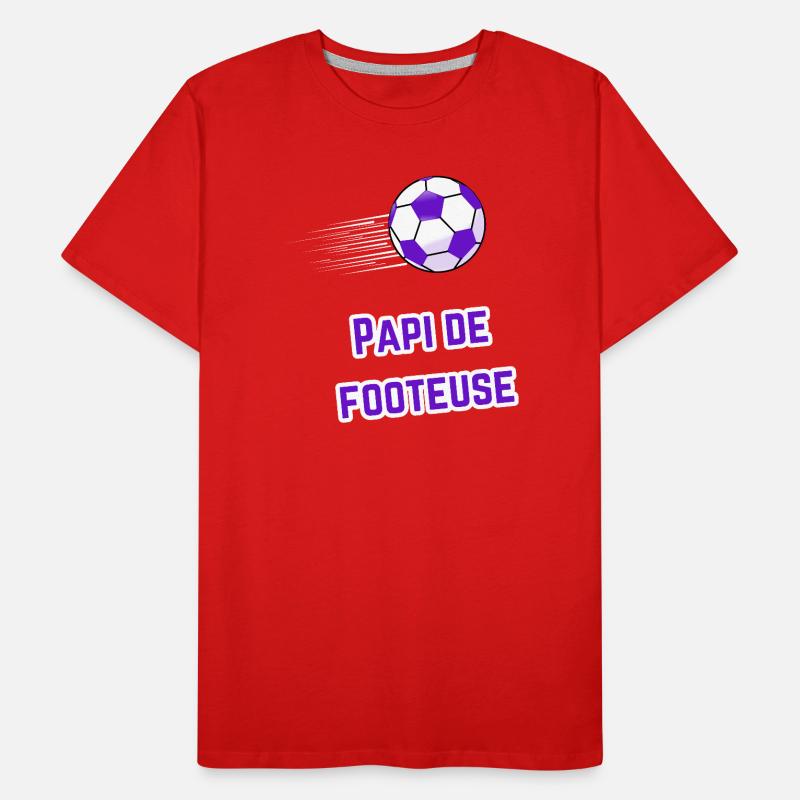Tee-Shirt Papi Supporter footeuse T-shirt bio Premium Homme
