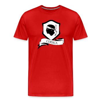 Korsika - Männer Premium Bio T-Shirt - Rot - Vorne - Damien (186cm)