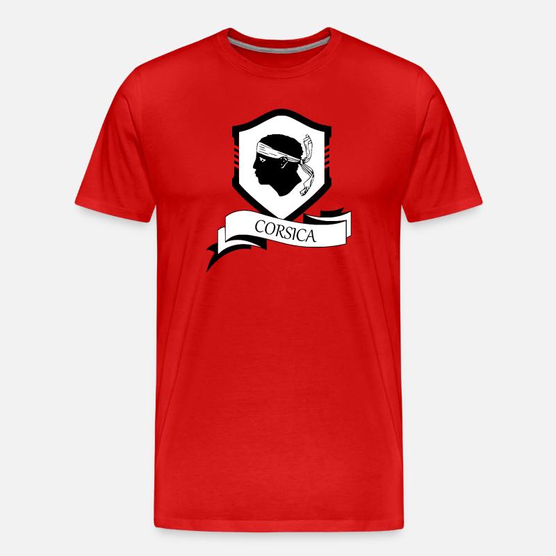 Korsika - Männer Premium Bio T-Shirt - Rot
