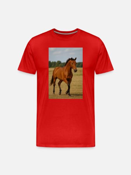 Elegance on the move - Men's Premium Organic T-Shirt - red