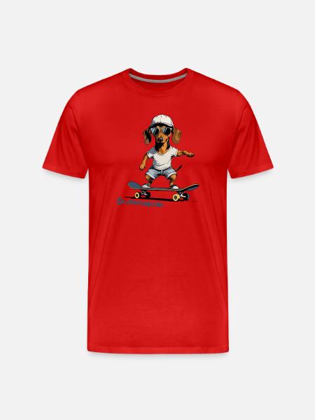 Skateboarding, Skateboarding - Men's Premium Organic T-Shirt - red