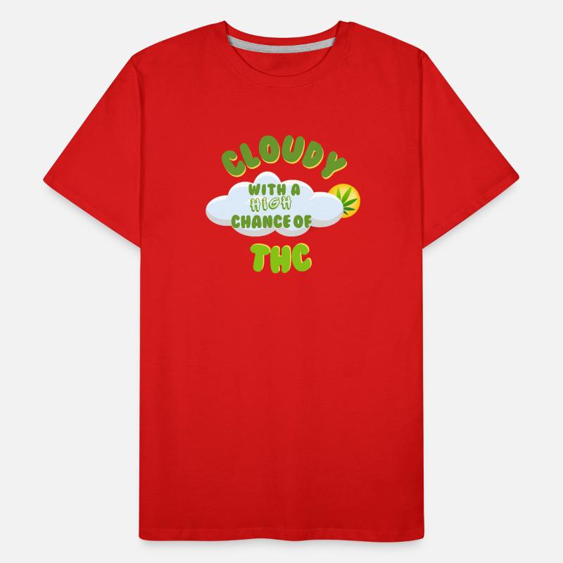 Conception de célébration du THC nuageux T-shirt bio Premium Homme