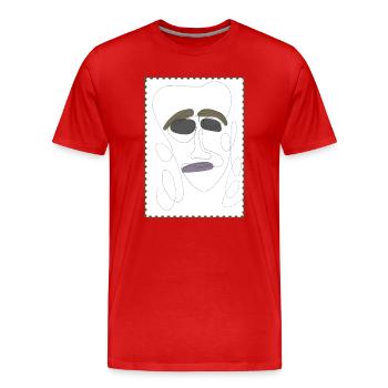Parler de sentiments 3 - T-shirt bio Premium Homme - rouge - Devant - Damien (186cm)