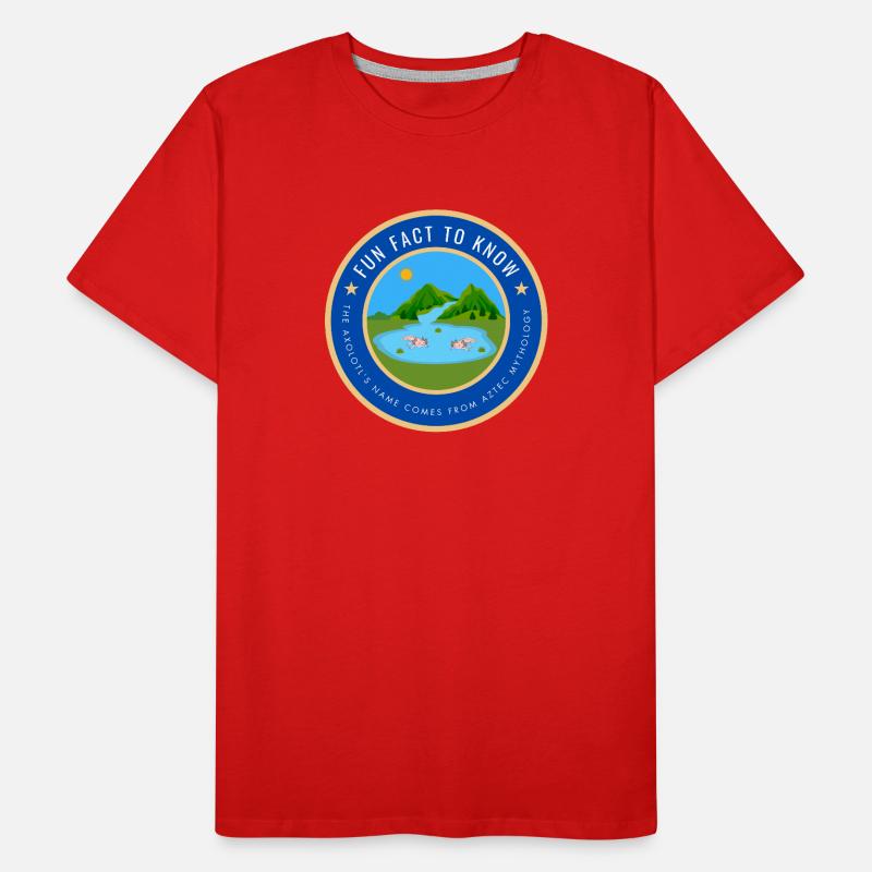 The axolotl's name comes from Aztec mythology Men's Premium Organic T-Shirt