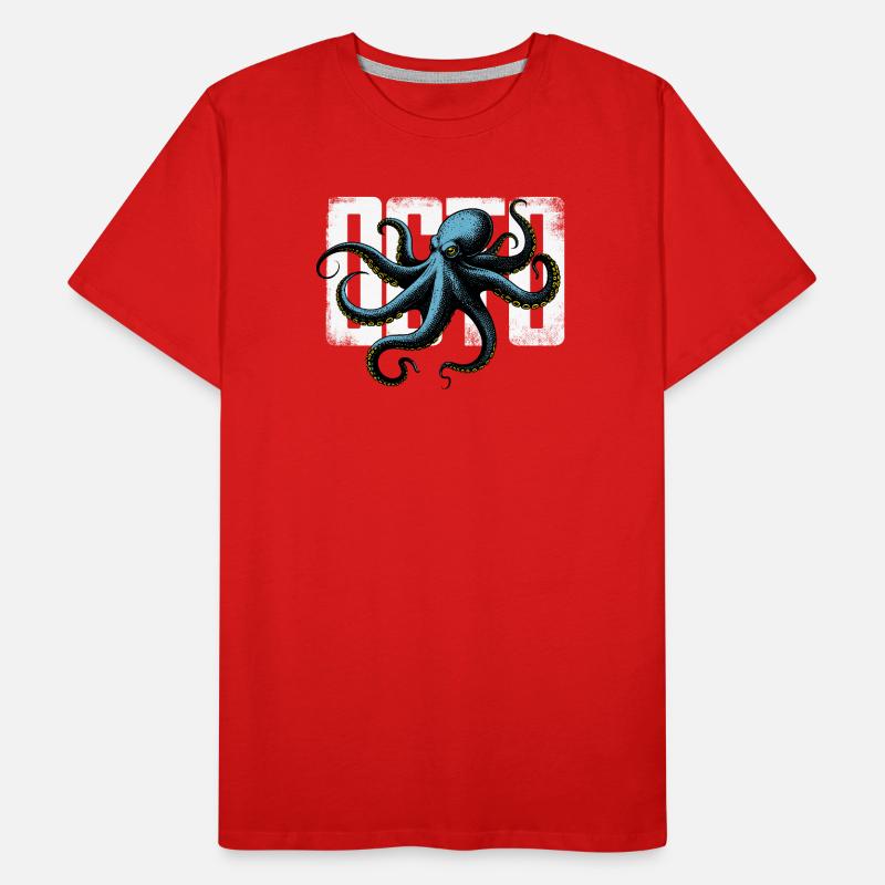 Stylized Octopus Men's Premium Organic T-Shirt