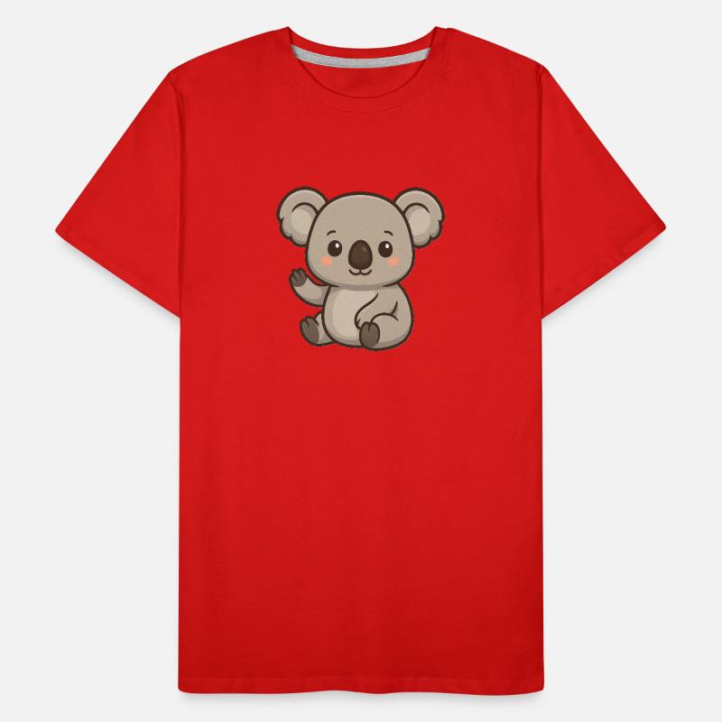 Koala with heart accent Men's Premium Organic T-Shirt