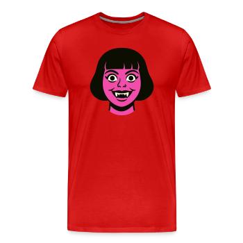 Vampire Woman - Männer Premium Bio T-Shirt - Rot - Vorne - Damien (186cm)