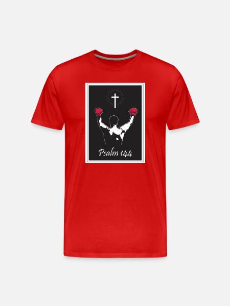 Psalm 144 - Men's Premium Organic T-Shirt - red
