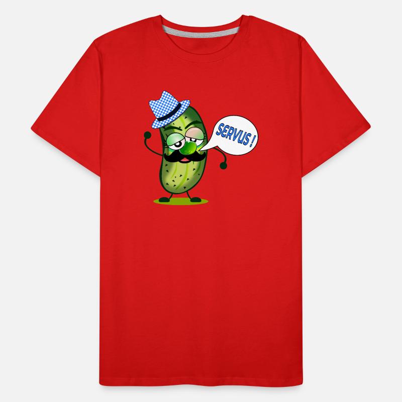 CORNICHONS À MOUSTACHE BAVARIA SERVUS T-shirt bio Premium Homme