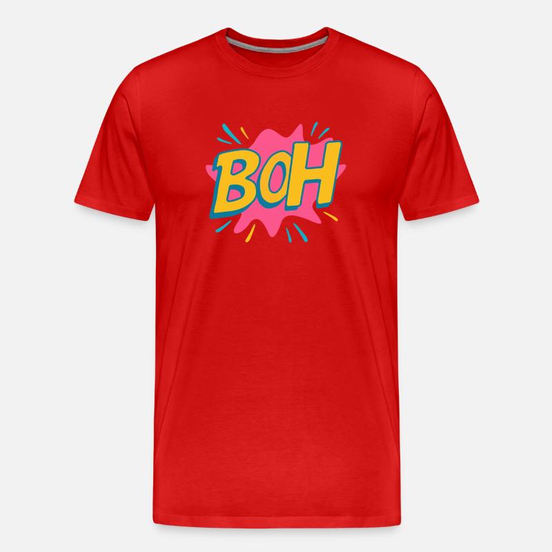 Dunno - Männer Premium Bio T-Shirt - Rot