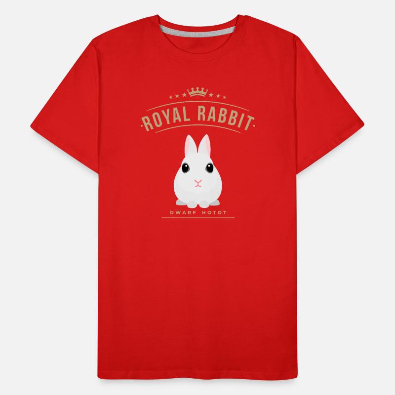 ROYAL RABBIT Dwarf hotot - Dwarf hotot Men's Premium Organic T-Shirt