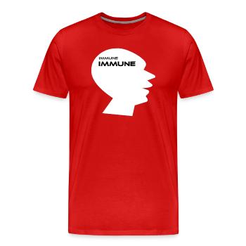 IMMUNE IMMUN V.2 - Do your own thing! Motivation - Men's Premium Organic T-Shirt - red - Front - Damien (186cm)