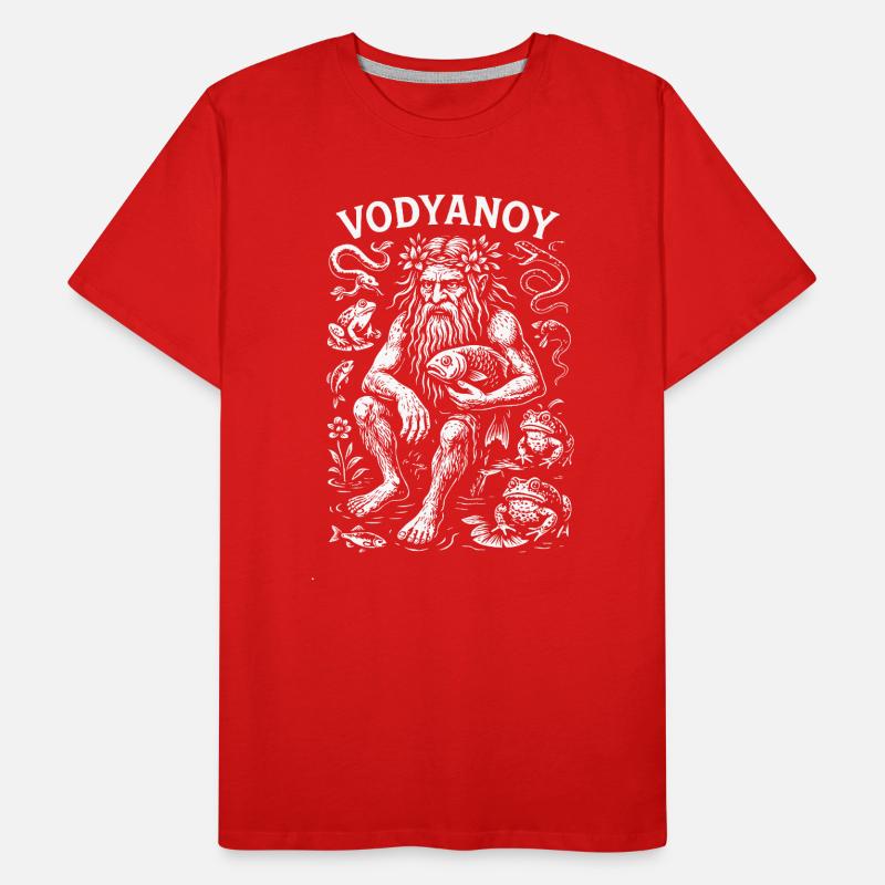 Vodyanoy - Créature mythique slave T-shirt bio Premium Homme