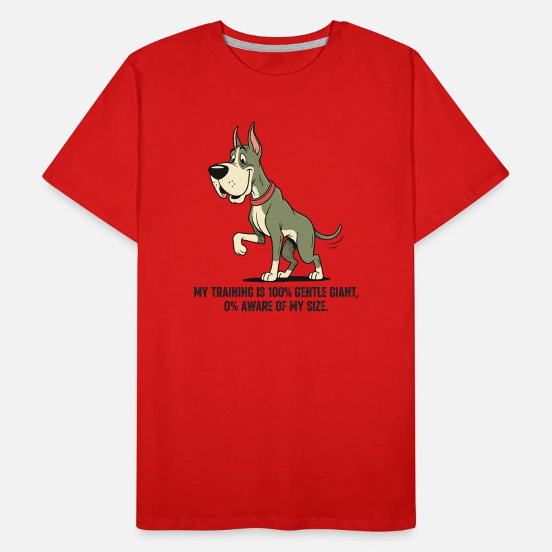 My training: 100% gentle giant, 0%... Men's Premium Organic T-Shirt