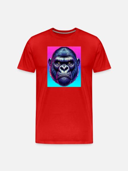 gorille - T-shirt bio Premium Homme - rouge