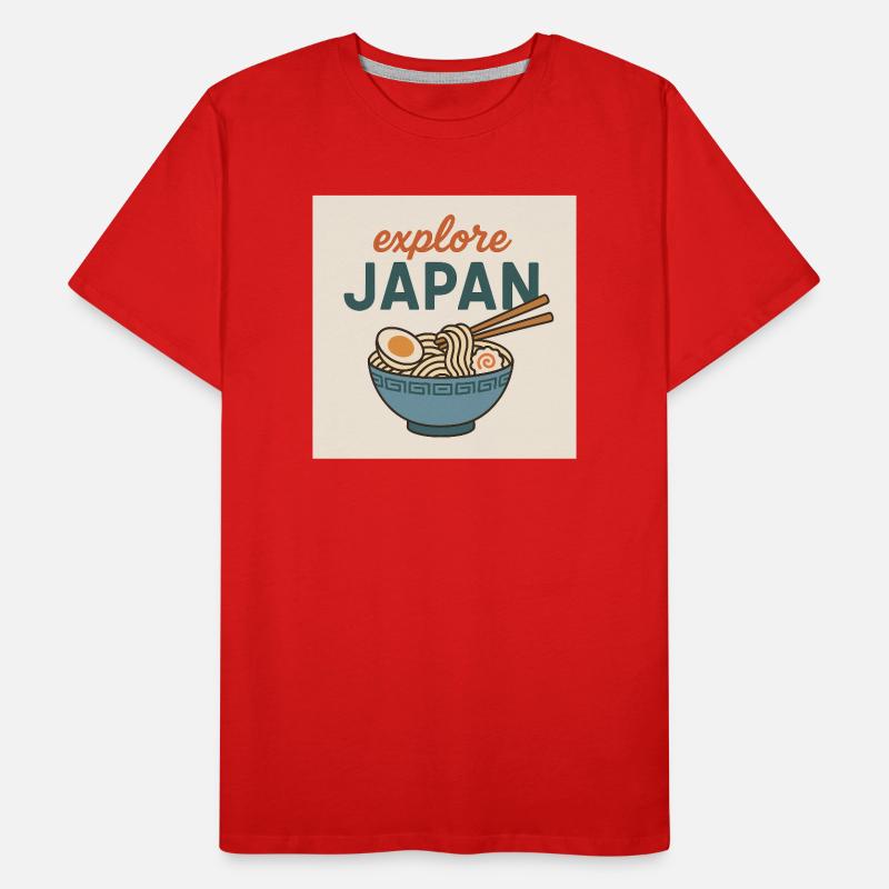 explore Japan Ramen T-shirt bio Premium Homme