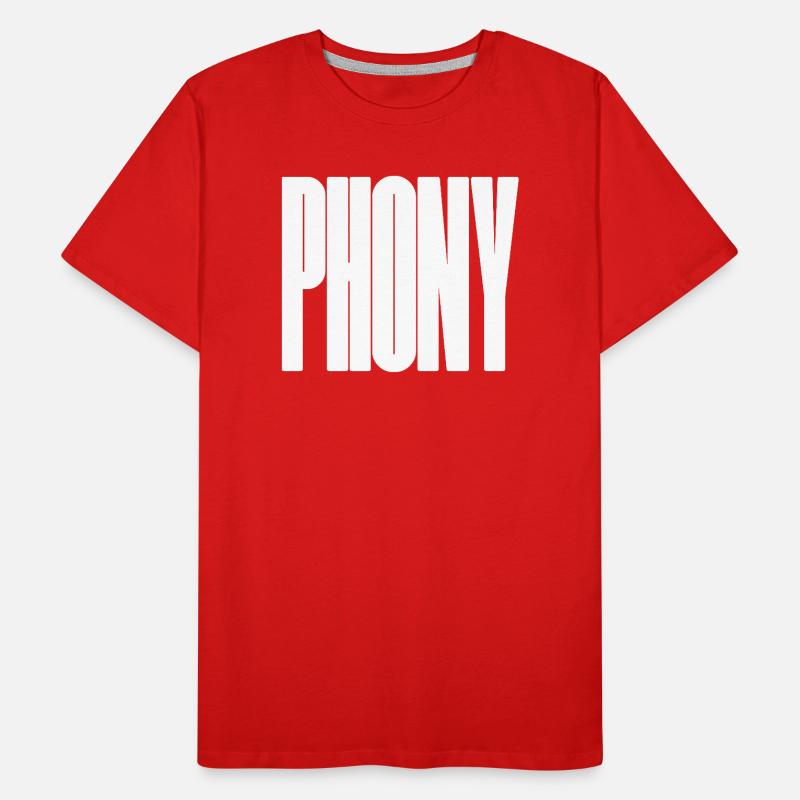 Phony - Bold typographical design Men's Premium Organic T-Shirt
