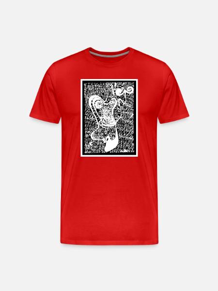 Puissant Humwawa ! - T-shirt bio Premium Homme - rouge