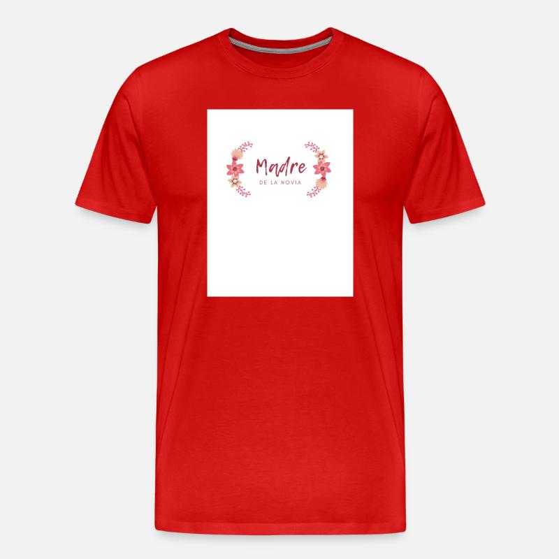 Mutter der Blumenbraut - Männer Premium Bio T-Shirt - Rot