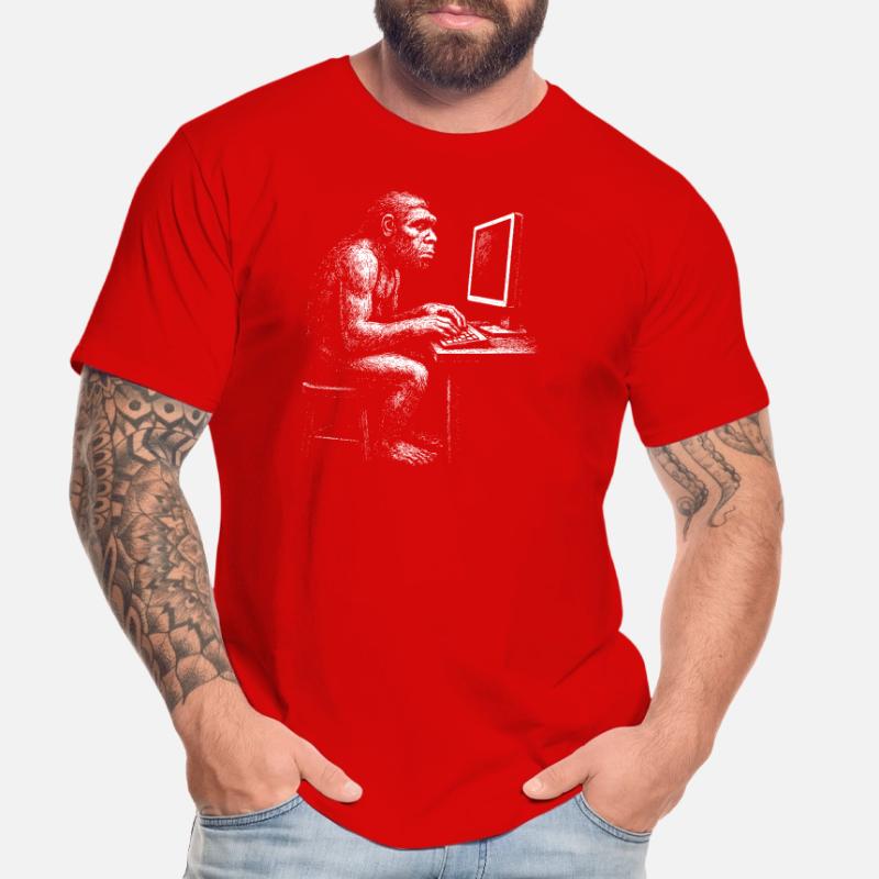 Digital Coder Homo Erectus Geschenk Männer Premium Bio T-Shirt