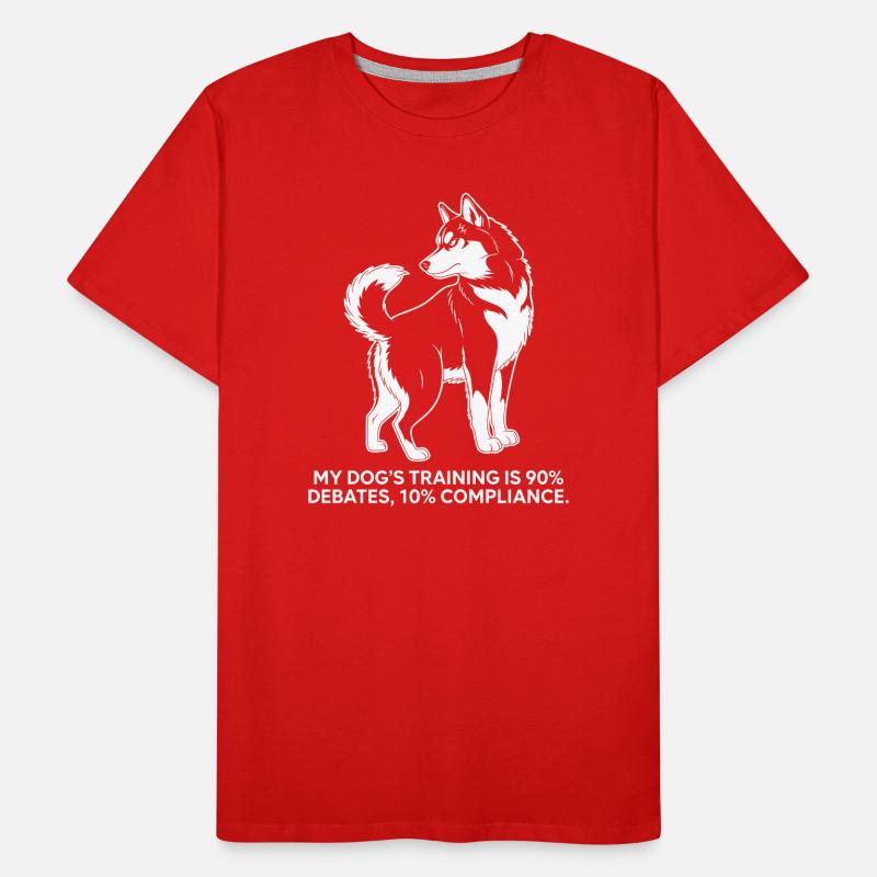 Debating Dog Men's Premium Organic T-Shirt