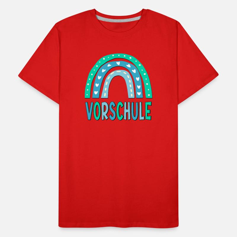 VORSCHULE VORSCHULKIND REGENBOGEN Männer Premium Bio T-Shirt