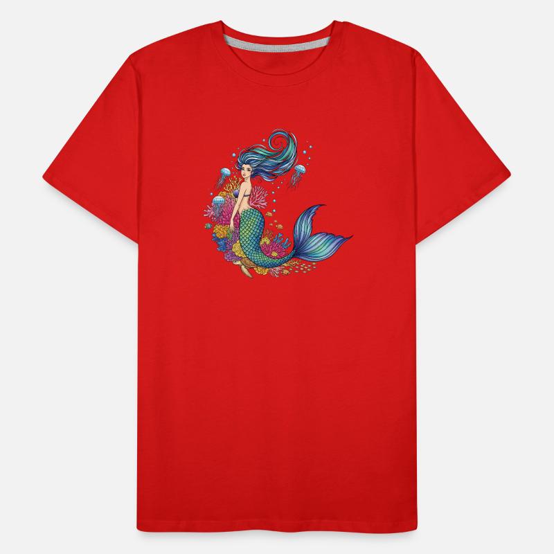 Meerjungfrau Männer Premium Bio T-Shirt