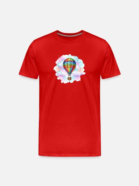 Ballon - T-shirt bio Premium Homme - rouge