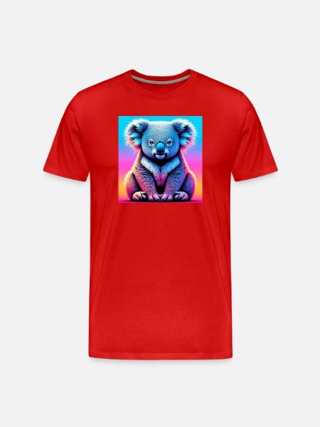 Koala - Men's Premium Organic T-Shirt - red