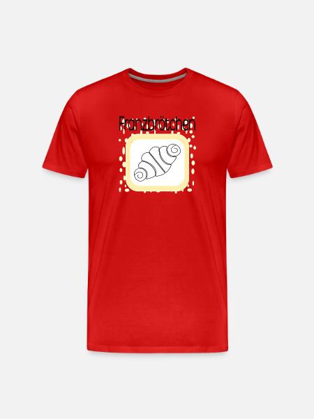 FRANZBRÖTCHEN - Männer Premium Bio T-Shirt - Rot