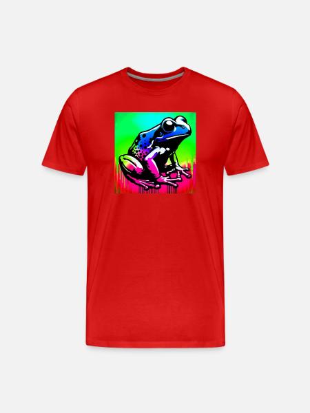 frog - Men's Premium Organic T-Shirt - red
