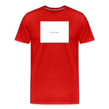 Soyez toujours vous-même - T-shirt bio Premium Homme - rouge - Devant - Damien (186cm)