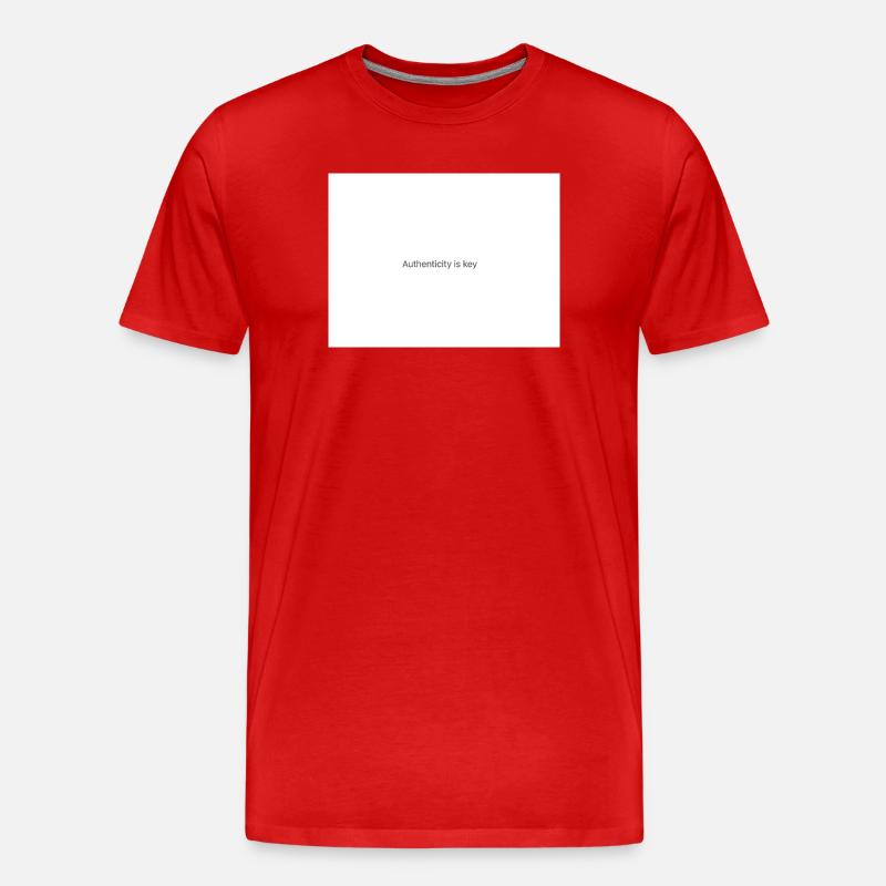 Sei immer du selbst - Männer Premium Bio T-Shirt - Rot