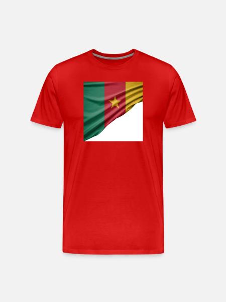 Flags of Cameroon - Men's Premium Organic T-Shirt - red