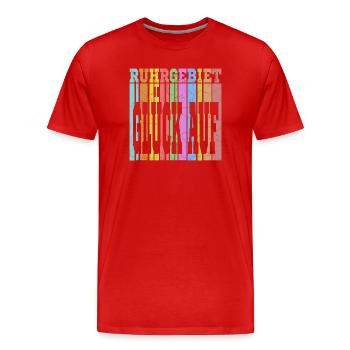 zeche ruhrgebiet - Männer Premium Bio T-Shirt - Rot - Vorne - Damien (186cm)