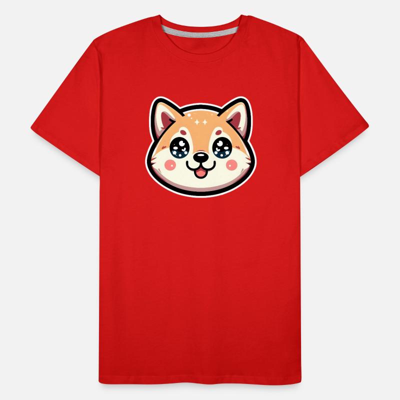 Chibi Joy Dog with Star Eyes Men's Premium Organic T-Shirt