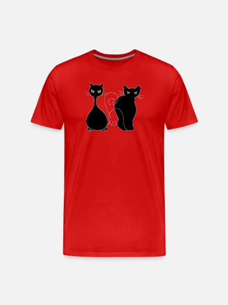 Cats - Men's Premium Organic T-Shirt - red