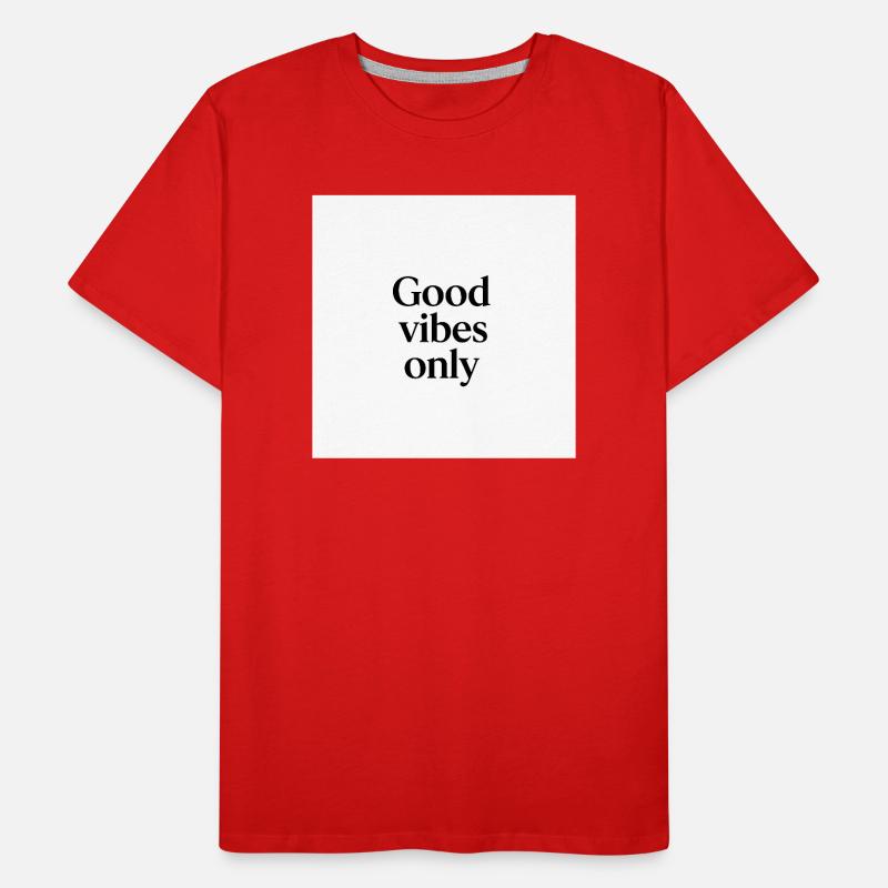 Optimierte positive Vibes Männer Premium Bio T-Shirt