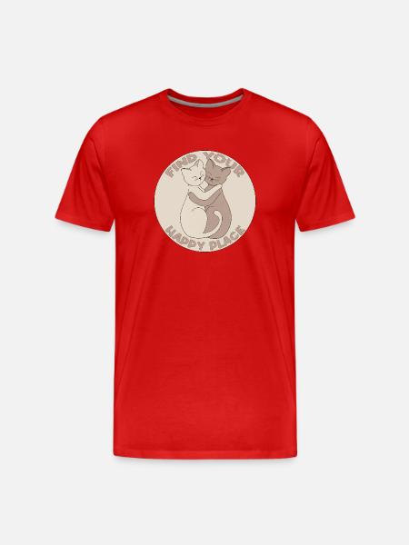 Find your happy place - Men's Premium Organic T-Shirt - red